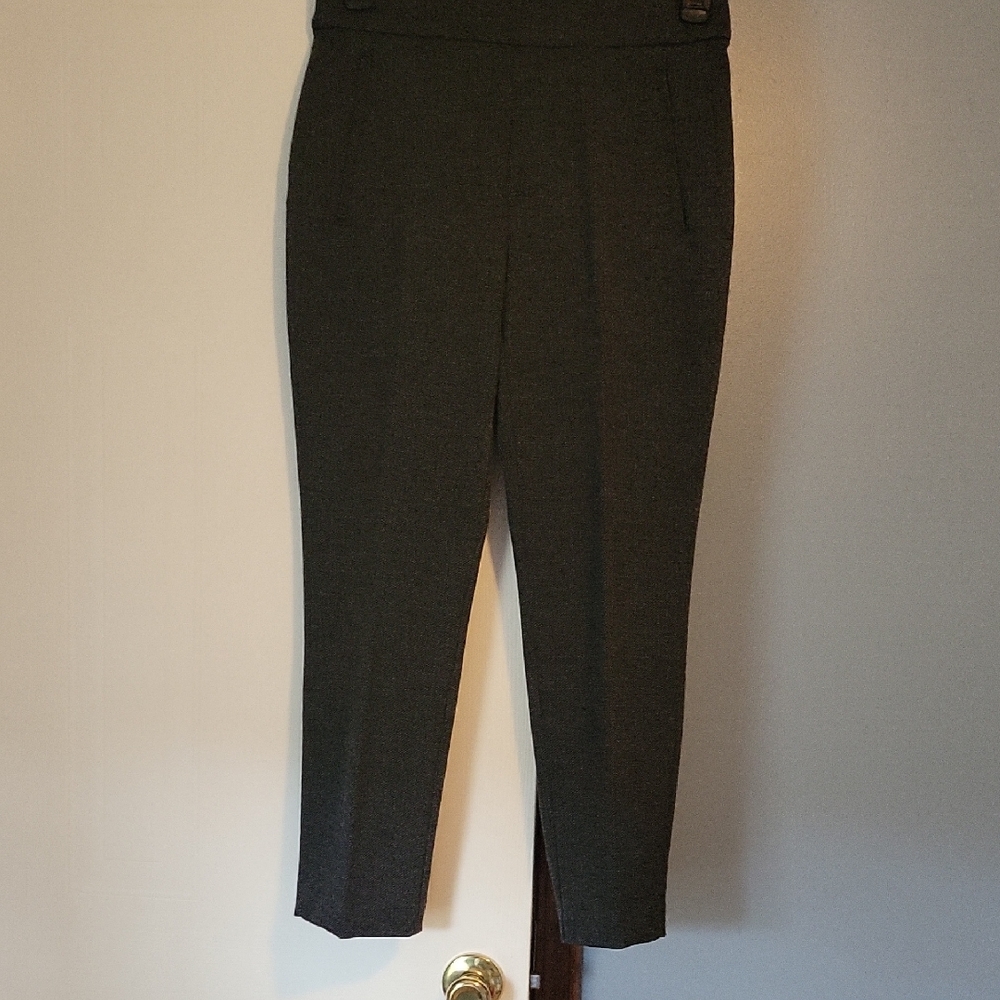 🆕️ 🎈Croft&Barrow Midrise Straight Tweed Black & White Women's Trousers Size SP